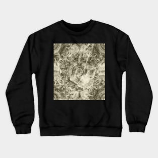 Ghostly butterfly on delicate mandala Crewneck Sweatshirt